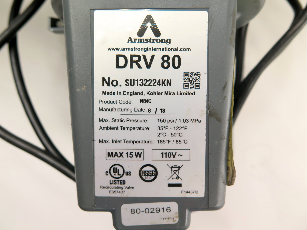 Armstrong N84C / DRV80 The Brain Gen 2 Digital Recirculation / Mixing Valve - Advance Operations