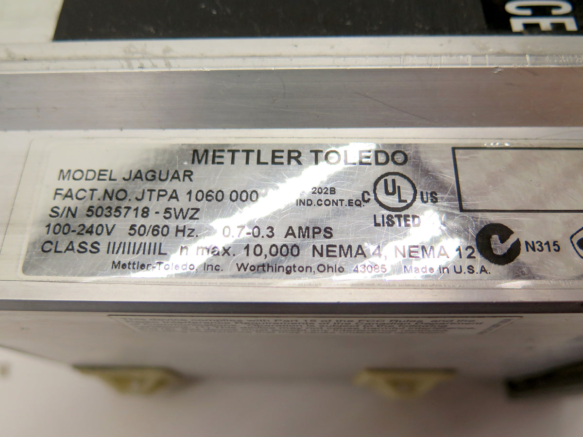 Mettler Toledo JTPA 1060 000 100-240Vac Industiral Scale Terminal - Advance Operations