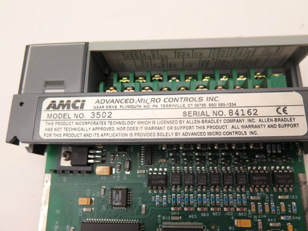 AMCI 3502 Controller Module - Advance Operations