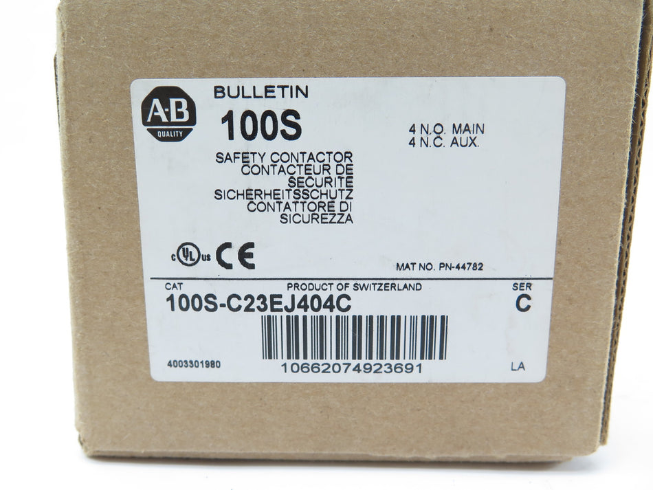 Allen-Bradley 100S-C23EJ404C Safety Contactor GuardMaster - Advance Operations