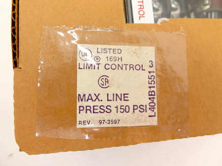 Honeywell L404B1551 Pressuretrol 150 PSI - Advance Operations