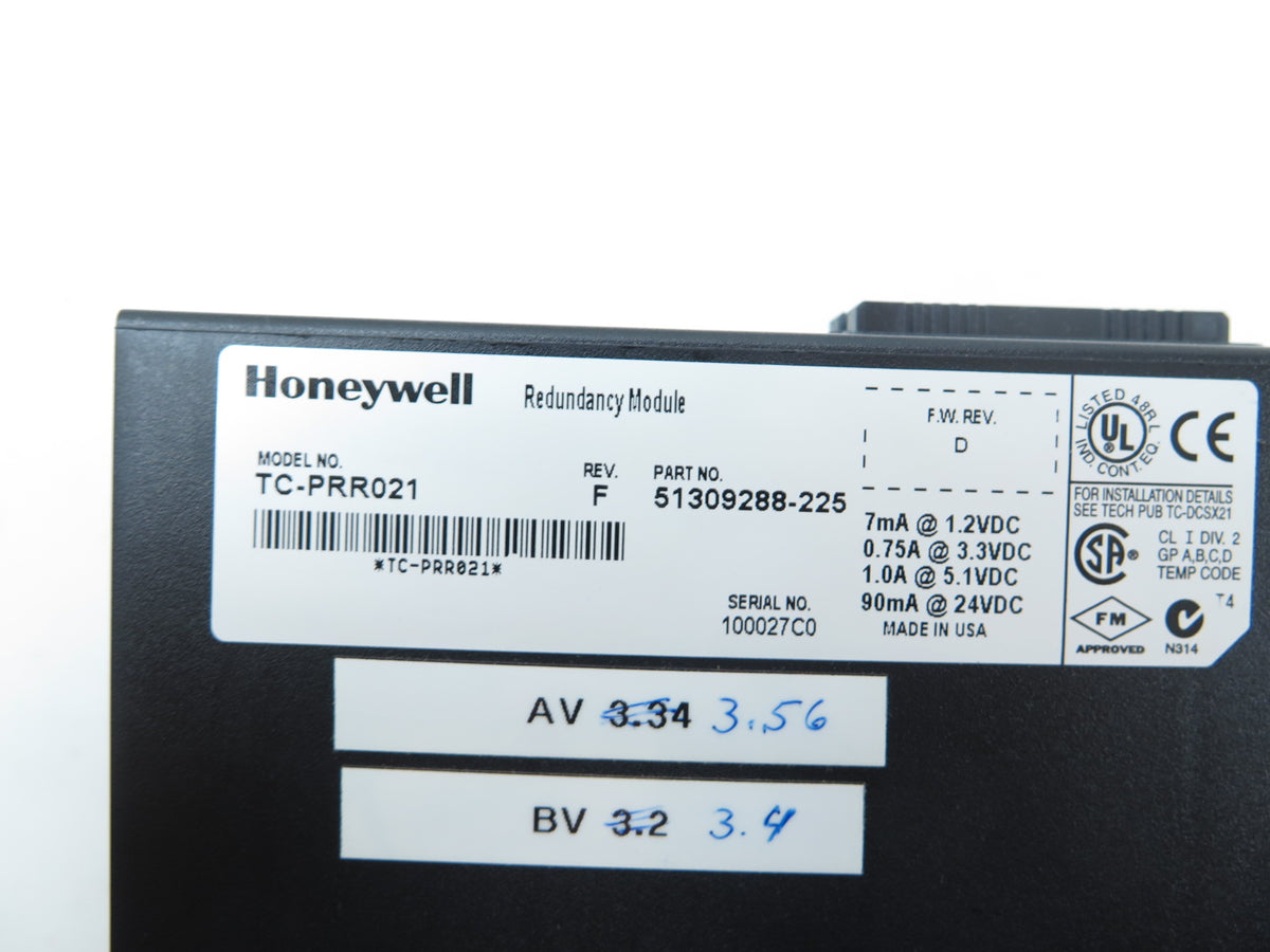 Honeywell TC-PRR021 Redundancy Module Rev.F - Advance Operations