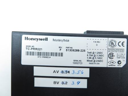 Honeywell TC-PRR021 Redundancy Module Rev.F - Advance Operations