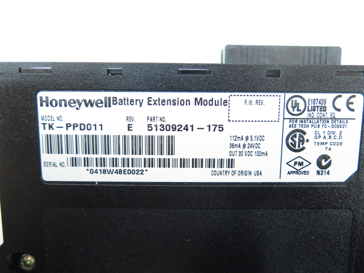 Honeywell TK-PPD011 Battery Extension Module & battery Pack - Advance Operations