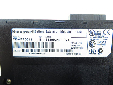 Honeywell TK-PPD011 Battery Extension Module & battery Pack - Advance Operations