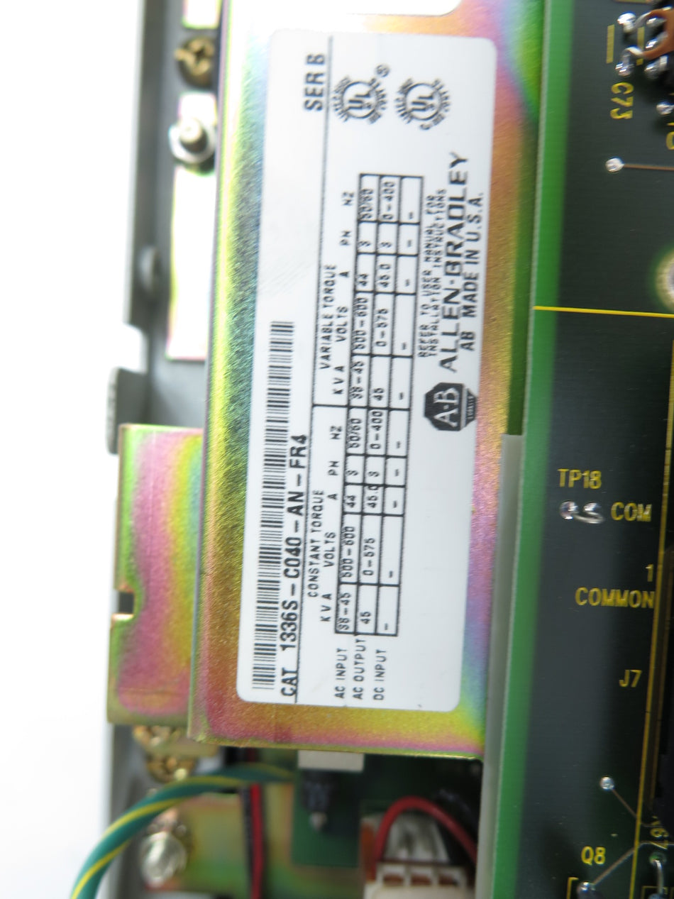 Allen-Bradley 1336S-C040-AN-FR4 AC Drive 40HP NO COVER - Advance Operations