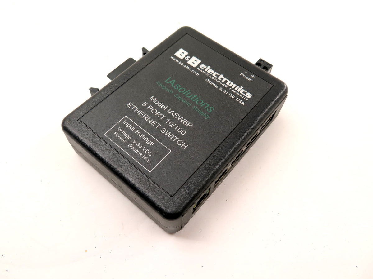 B & B Electronics IASW5P 5 Port 10/100 Ethernet Switch - Advance Operations