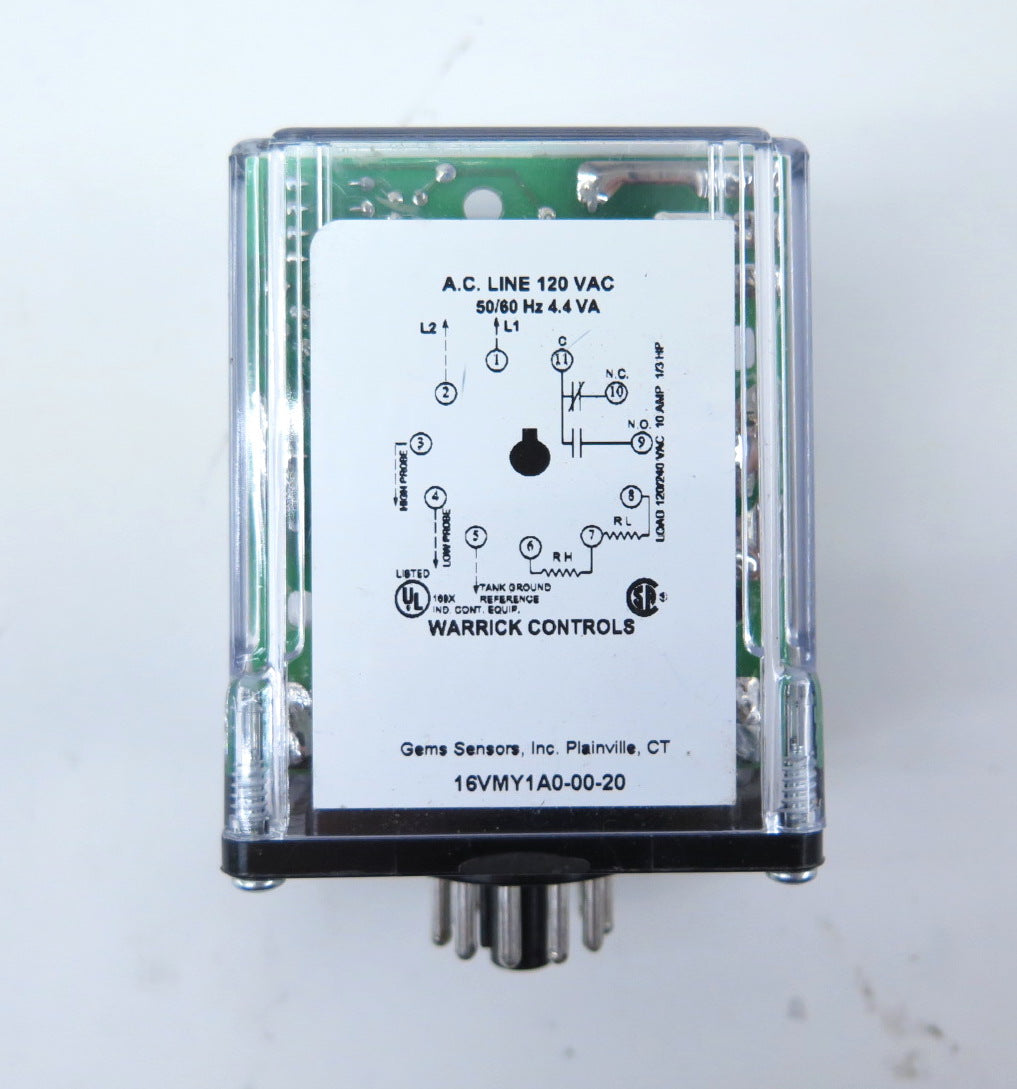 Warrick Controls 16VMY1A0-00-20 Control Relay - Advance Operations