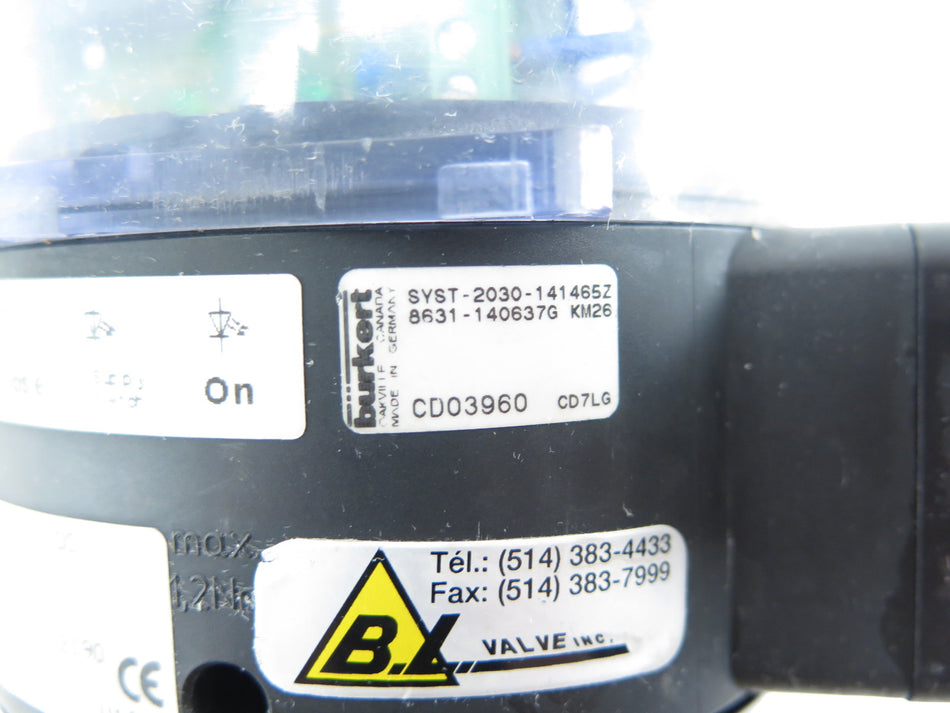Burkert SYST-2030-141465Z KM26 Fluid Control System - Advance Operations