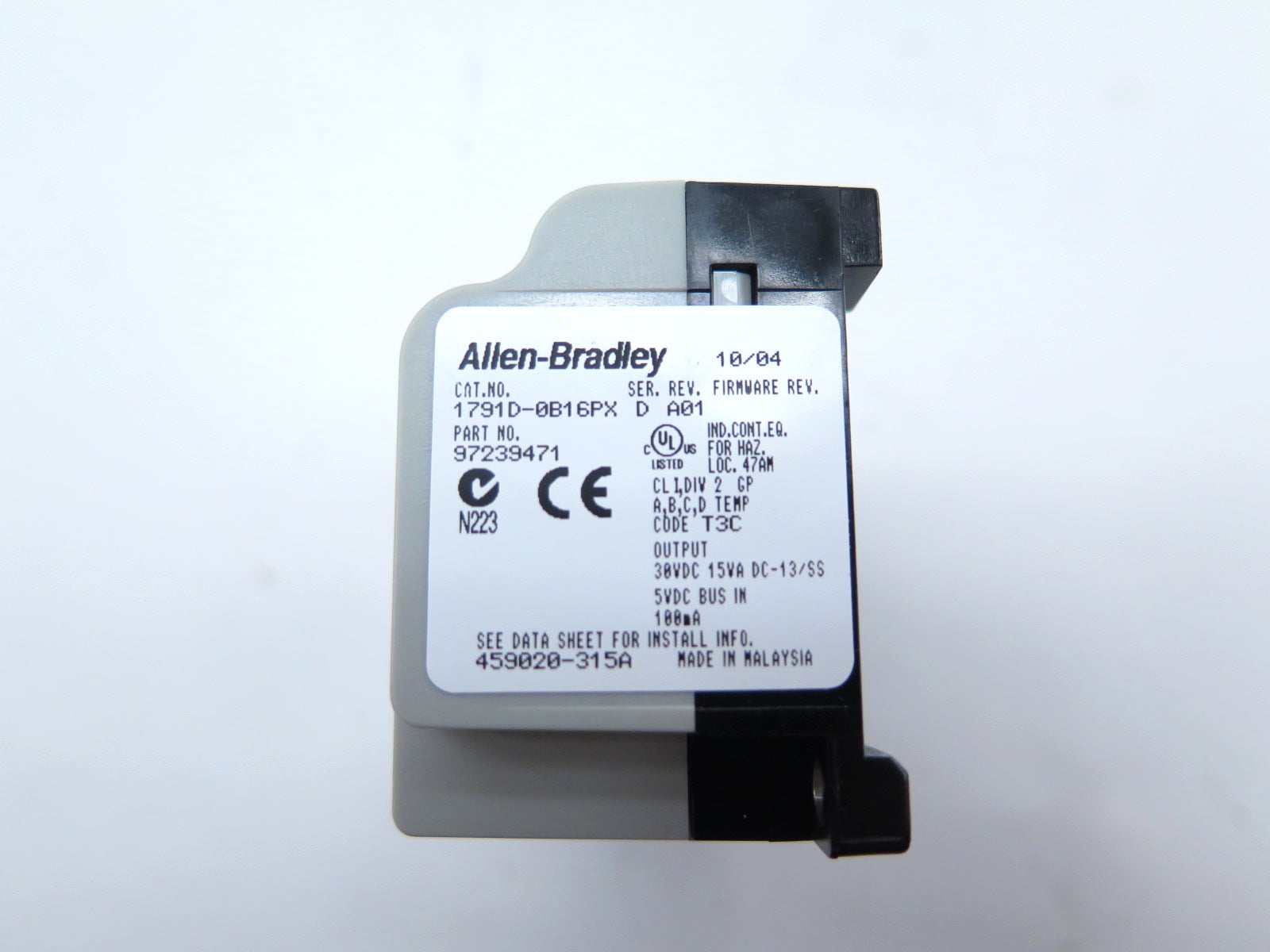 Allen-Bradley 1791D-0B16PX SerD CompactBlock I/O - Advance Operations
