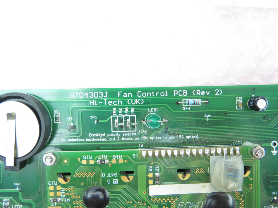 Hi Tech Engineering 9704303J Fan Control Board - Advance Operations