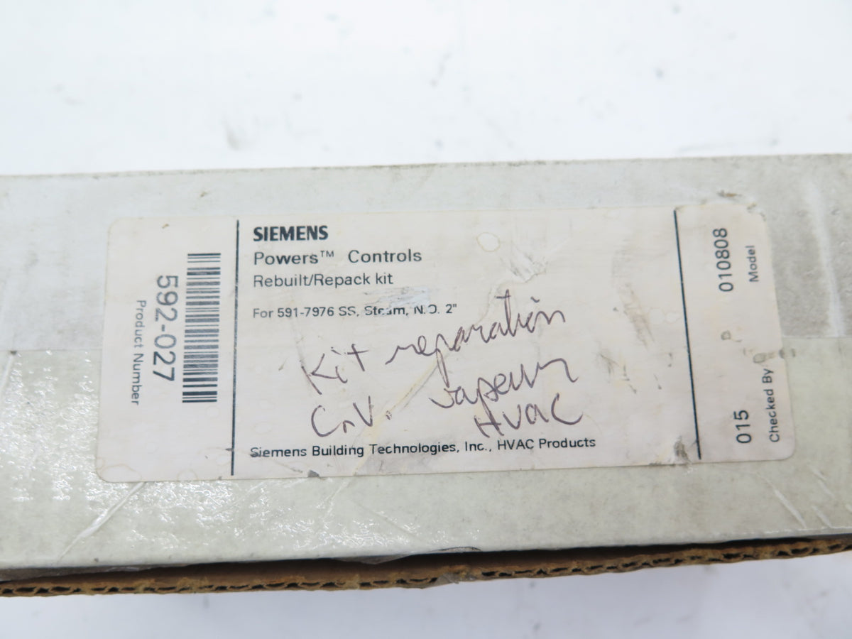 Siemens / Powers Controls 592-027 Rebuilt/Repair Kit For 591-7976 SS Steam - Advance Operations