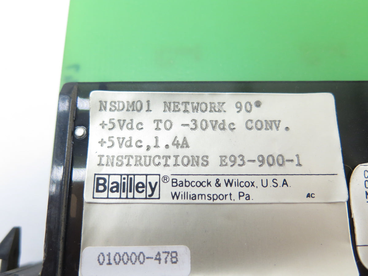 ABB / Bailey NSDM01 Network 90 DC/DC Converter 30V - Advance Operations