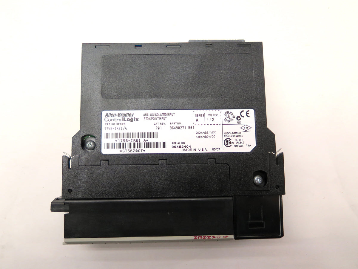 Allen-Bradley 1756-IR61/A Analog Isolated Input Module RTD 6 Point Input - Advance Operations