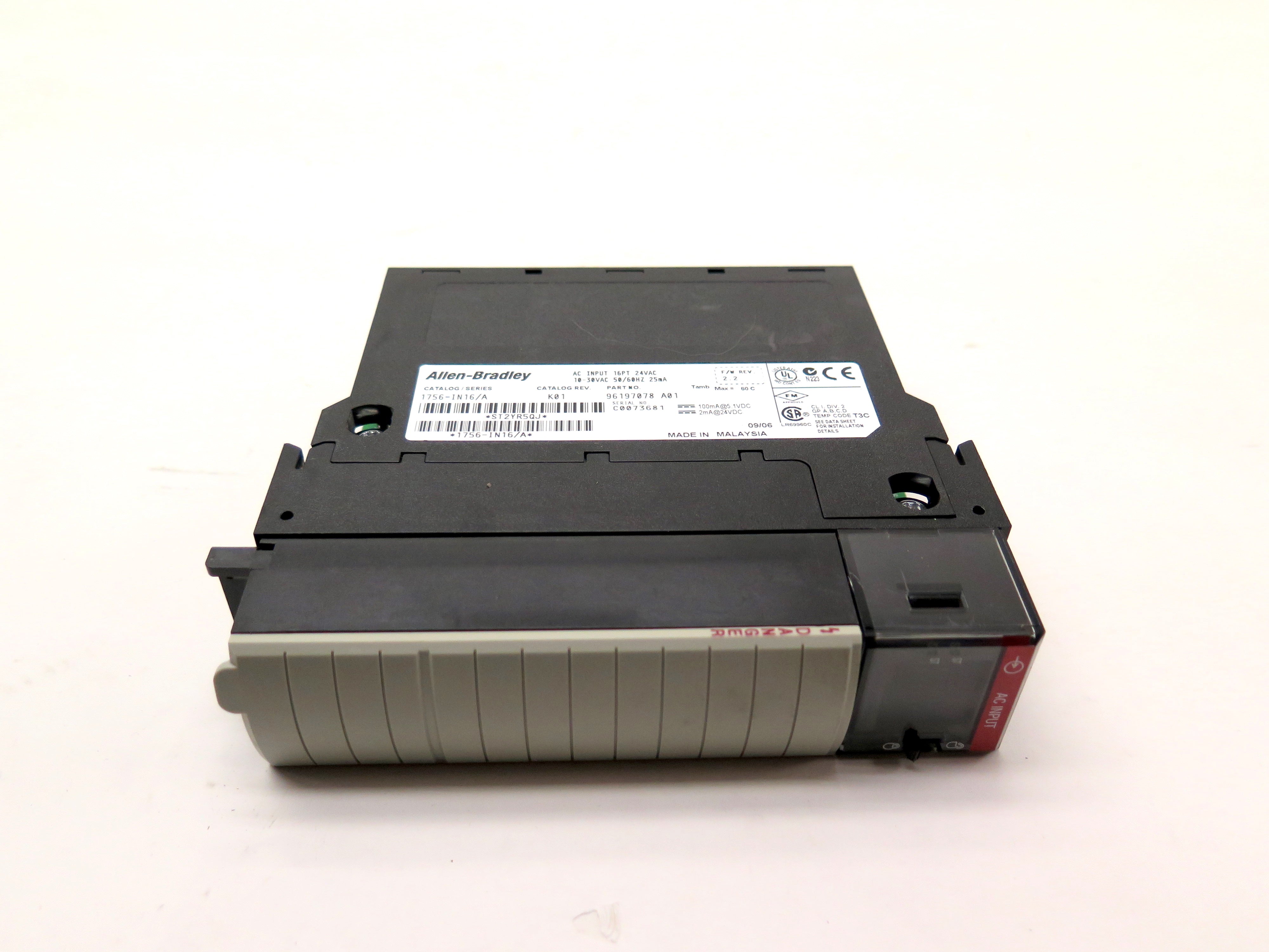Allen-Bradley 1756-IN16/A AC Input Module 16Pt 24VAC - Advance Operations