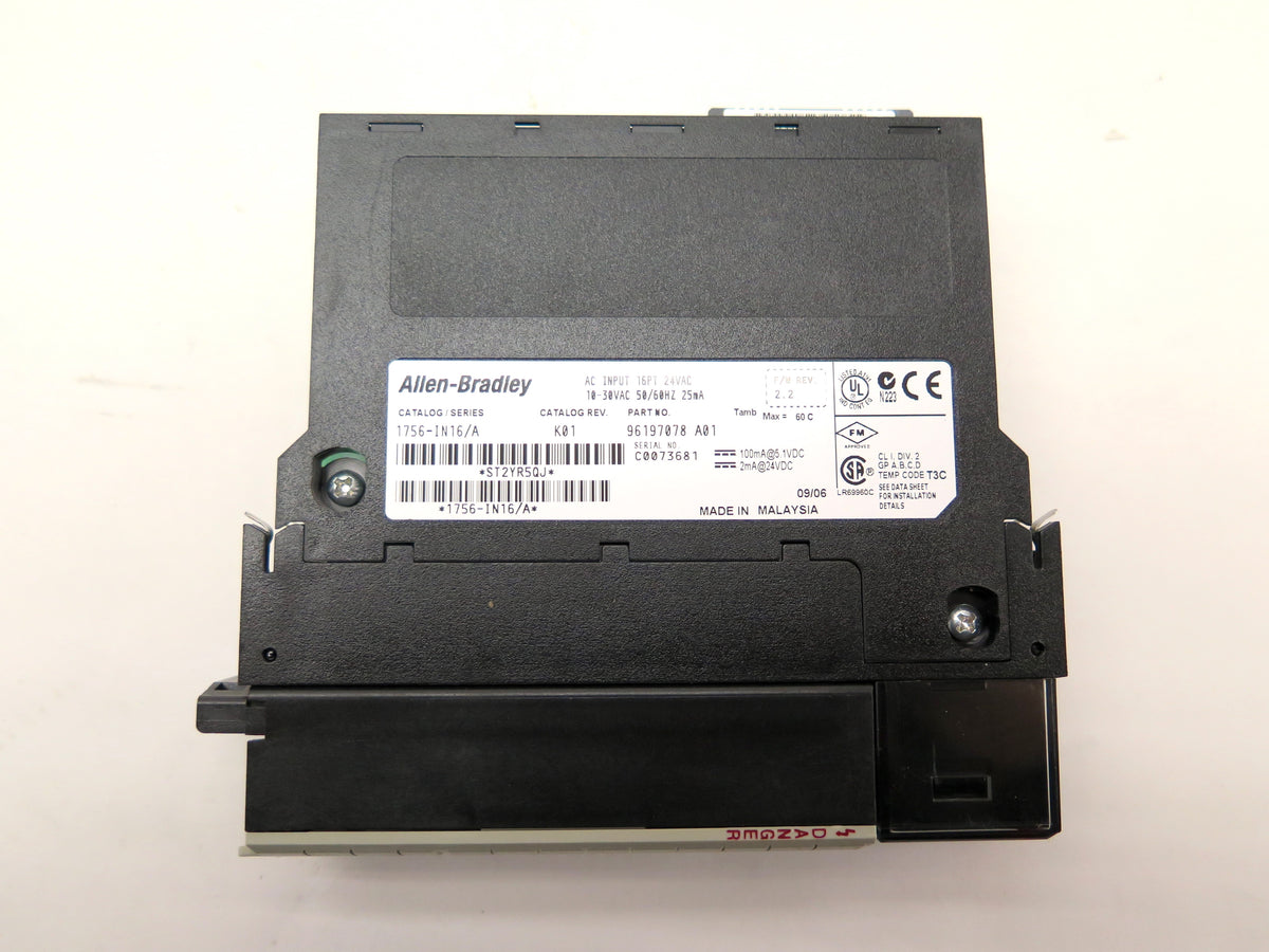 Allen-Bradley 1756-IN16/A AC Input Module 16Pt 24VAC - Advance Operations