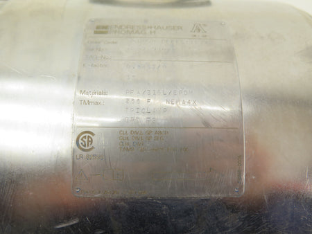 Endress + Hauser 33HP80-FCAFC11FXXX Promag H Stainless Steel Flow Meter - Advance Operations