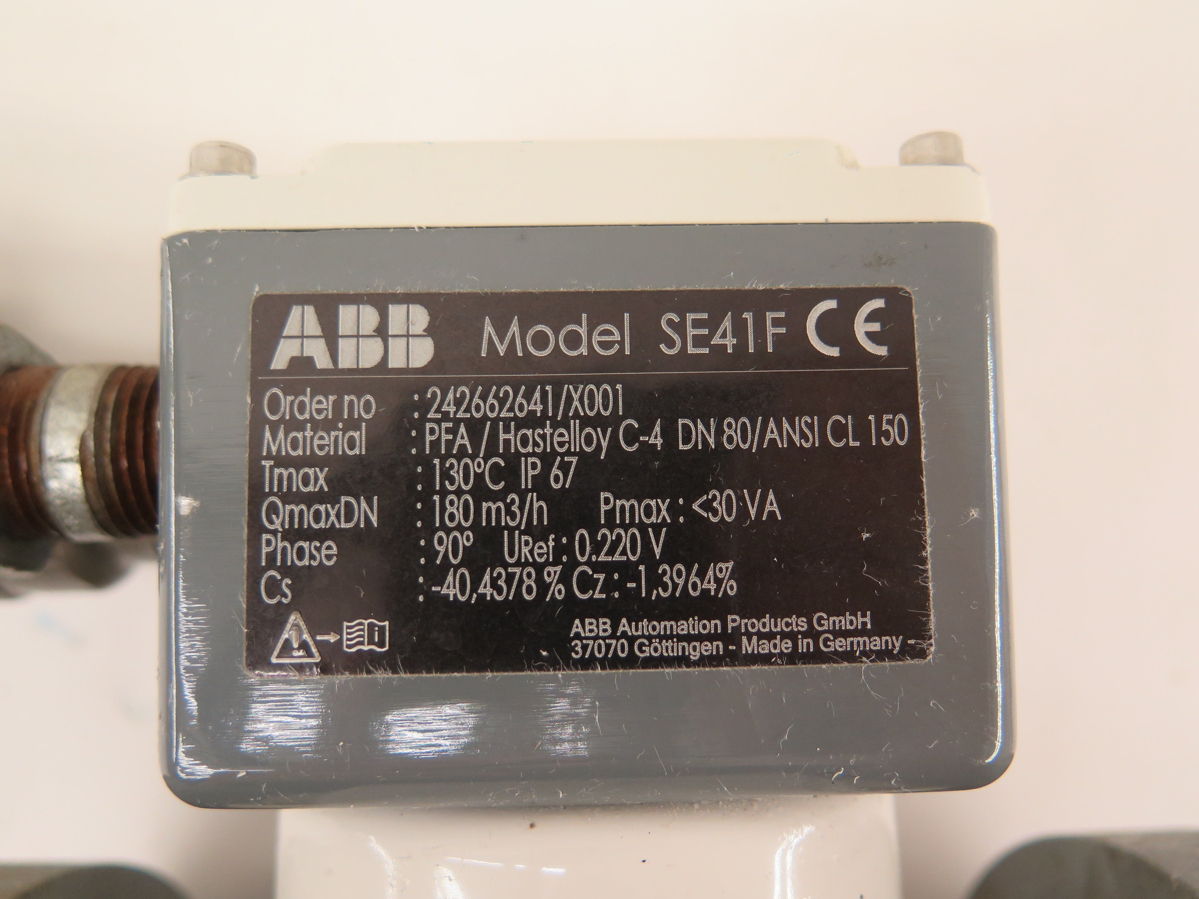 ABB Model SE41F / 242662641/X001 Magnetic Flow Meter - Advance Operations