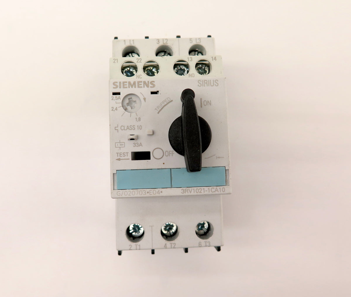 Siemens 3RV1021-1CA10 Sirius Manual Motor Starter - Advance Operations