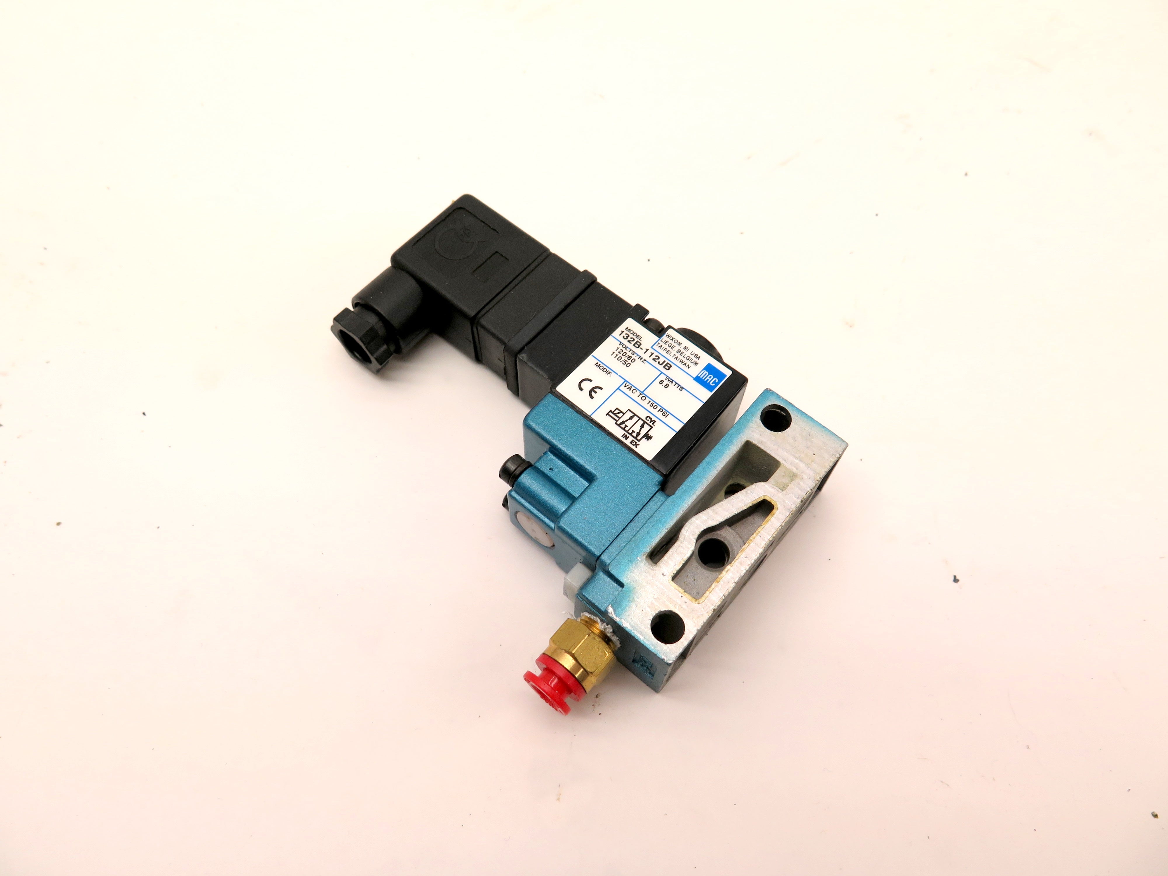 MAC 132B-112JB 120Vac VAC TO 150Psi Pneumatic Solenoid Valve - Advance Operations
