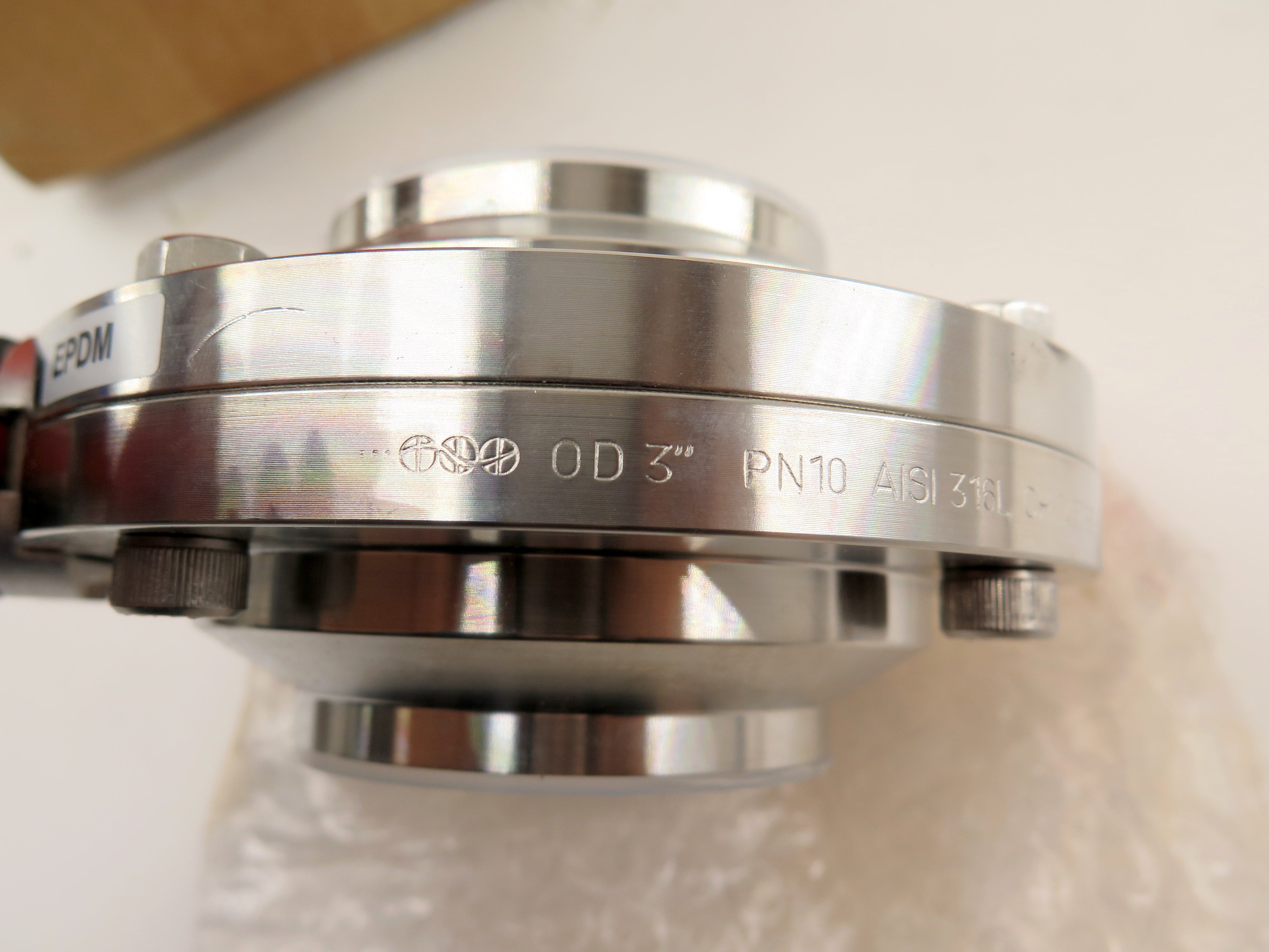 3" Weld Manual Butterfly Valve T316L w/EPDM K Series STAINLESS STEEL - Advance Operations