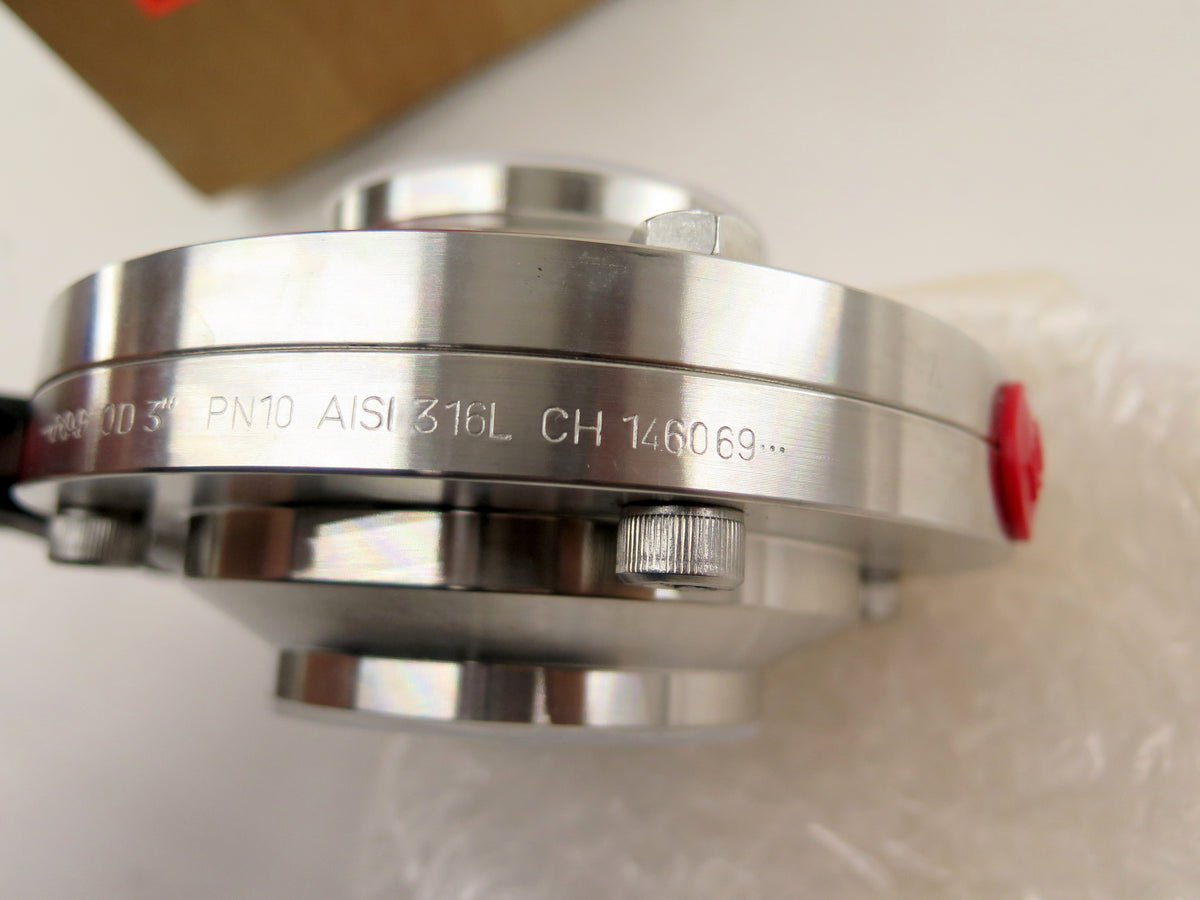 3" Weld Manual Butterfly Valve T316L w/EPDM K Series STAINLESS STEEL - Advance Operations