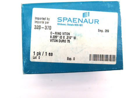 Spaenaur 320-370 O-Ring Viton Duro 75 8.225" ID X .210 W - Advance Operations
