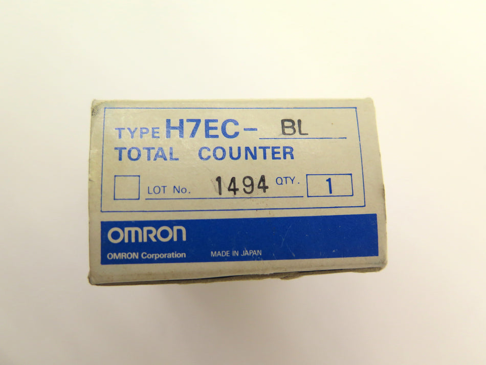 Omron H7EC-BL Total Counter NEW - Advance Operations