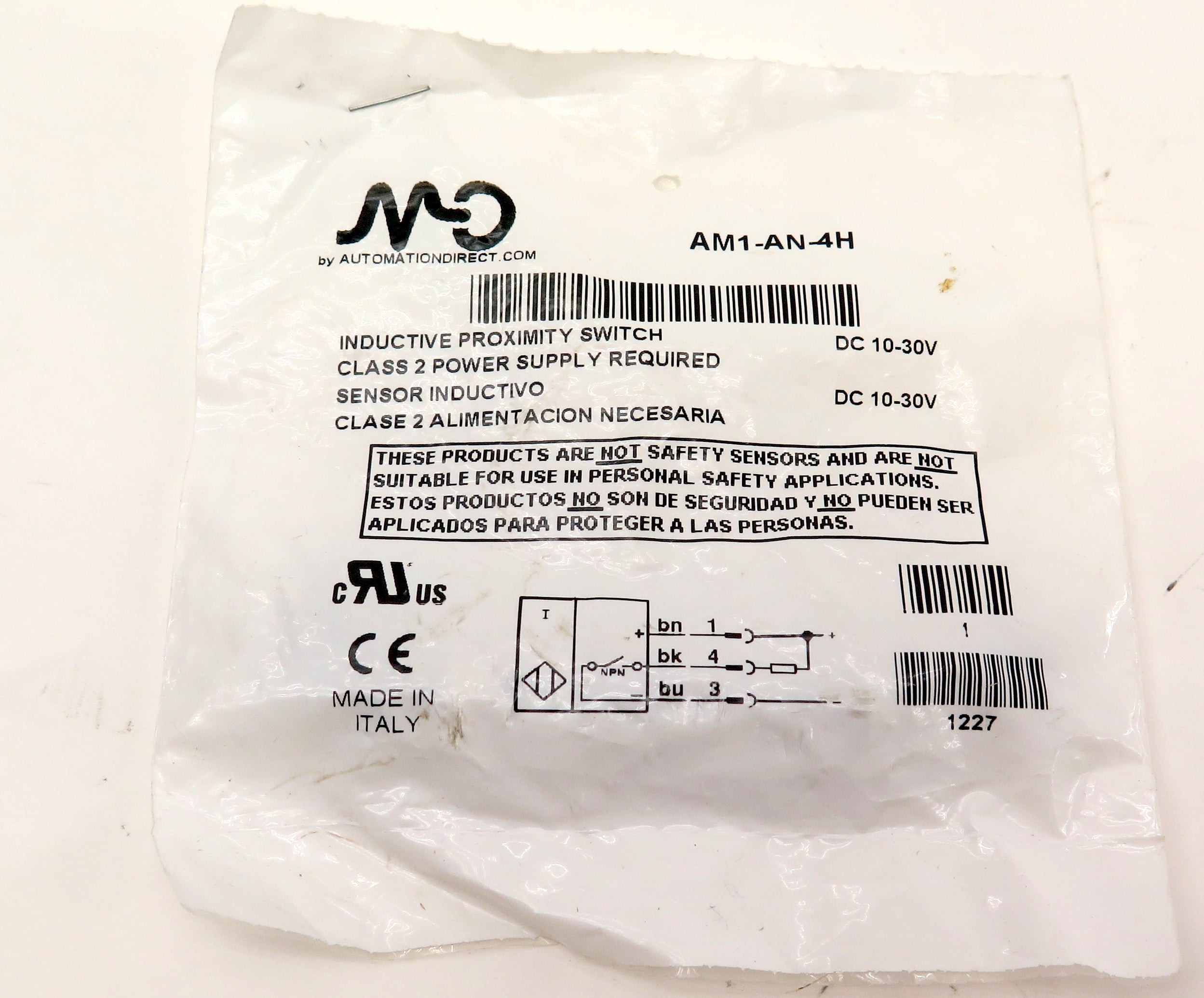 Automation Direct AM1-AN-4H Inductive Proximity Switch - Advance Operations