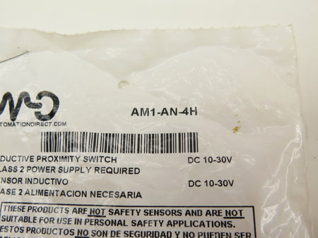 Automation Direct AM1-AN-4H Inductive Proximity Switch - Advance Operations