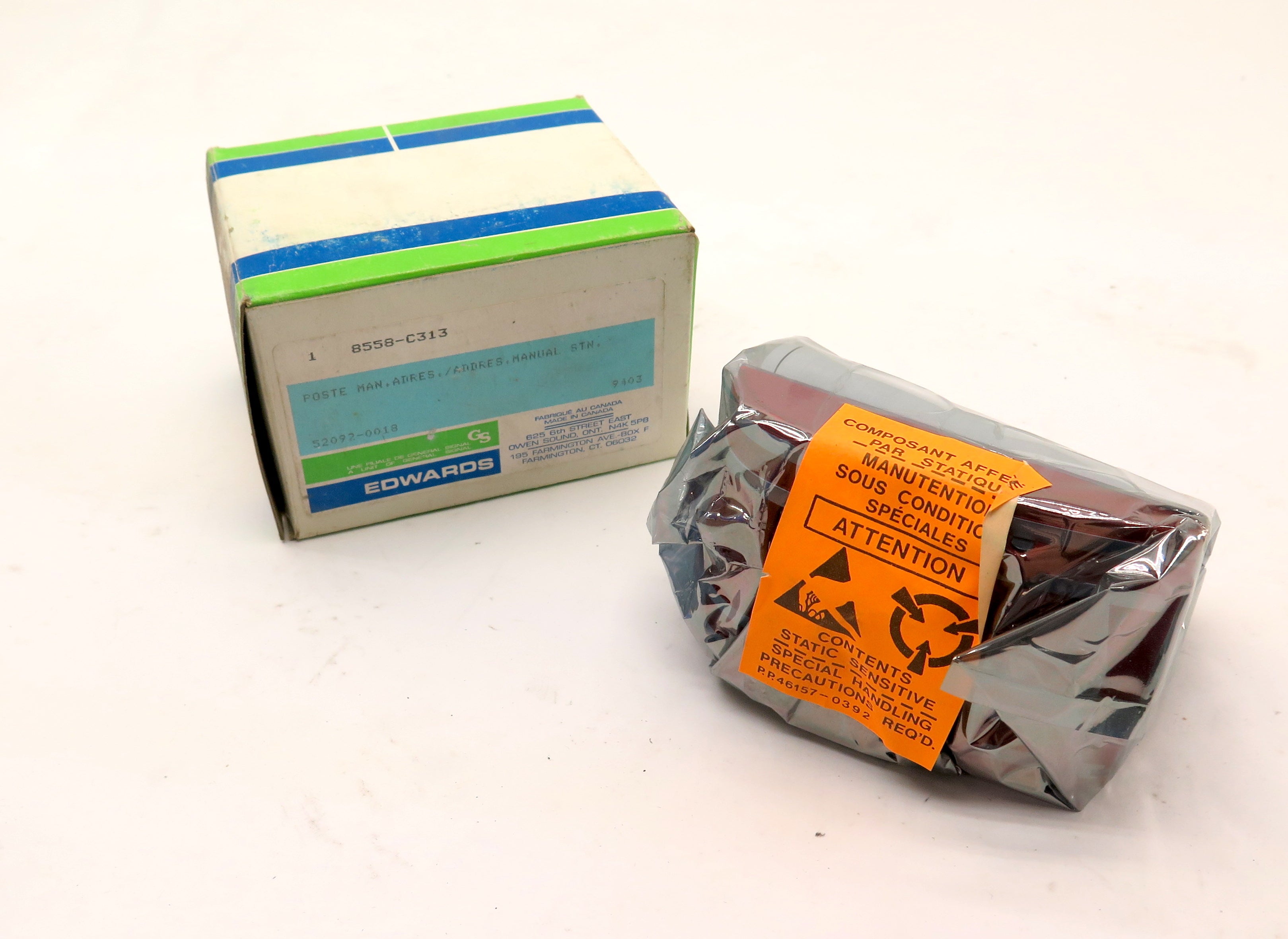 Edwards 8558-C313 Addressable Pull Station (FRENCH VERSION) - Advance Operations