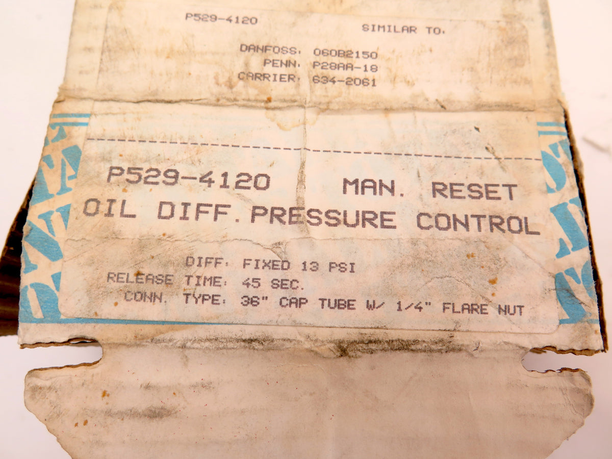 Danfoss P529-4120 Oil Pressure Control 1 SIDE ONLY - Advance Operations