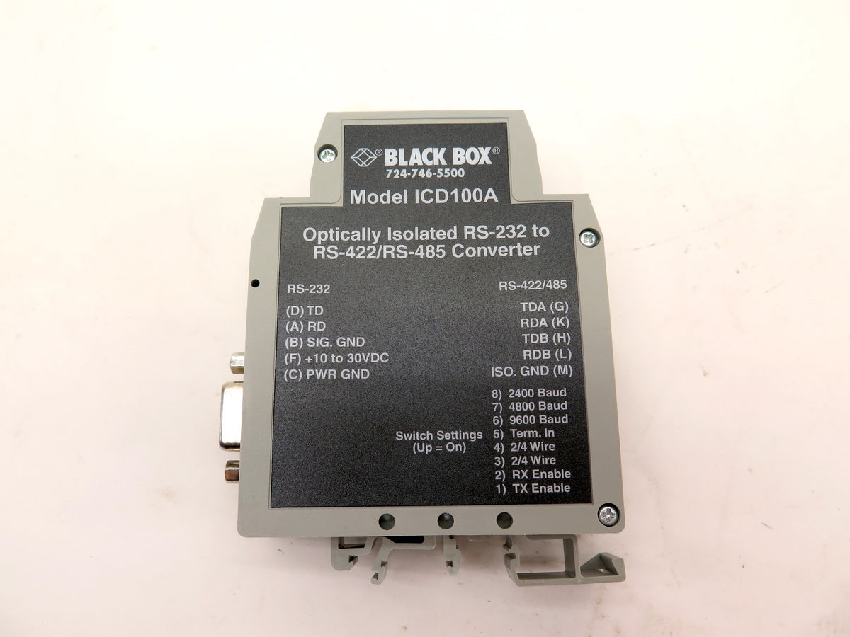 Black Box Model ICD100A Optically Isolated RS-232 To RS-422/RS-485 Converter - Advance Operations