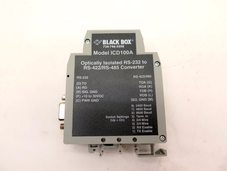 Black Box Model ICD100A Optically Isolated RS-232 To RS-422/RS-485 Converter - Advance Operations