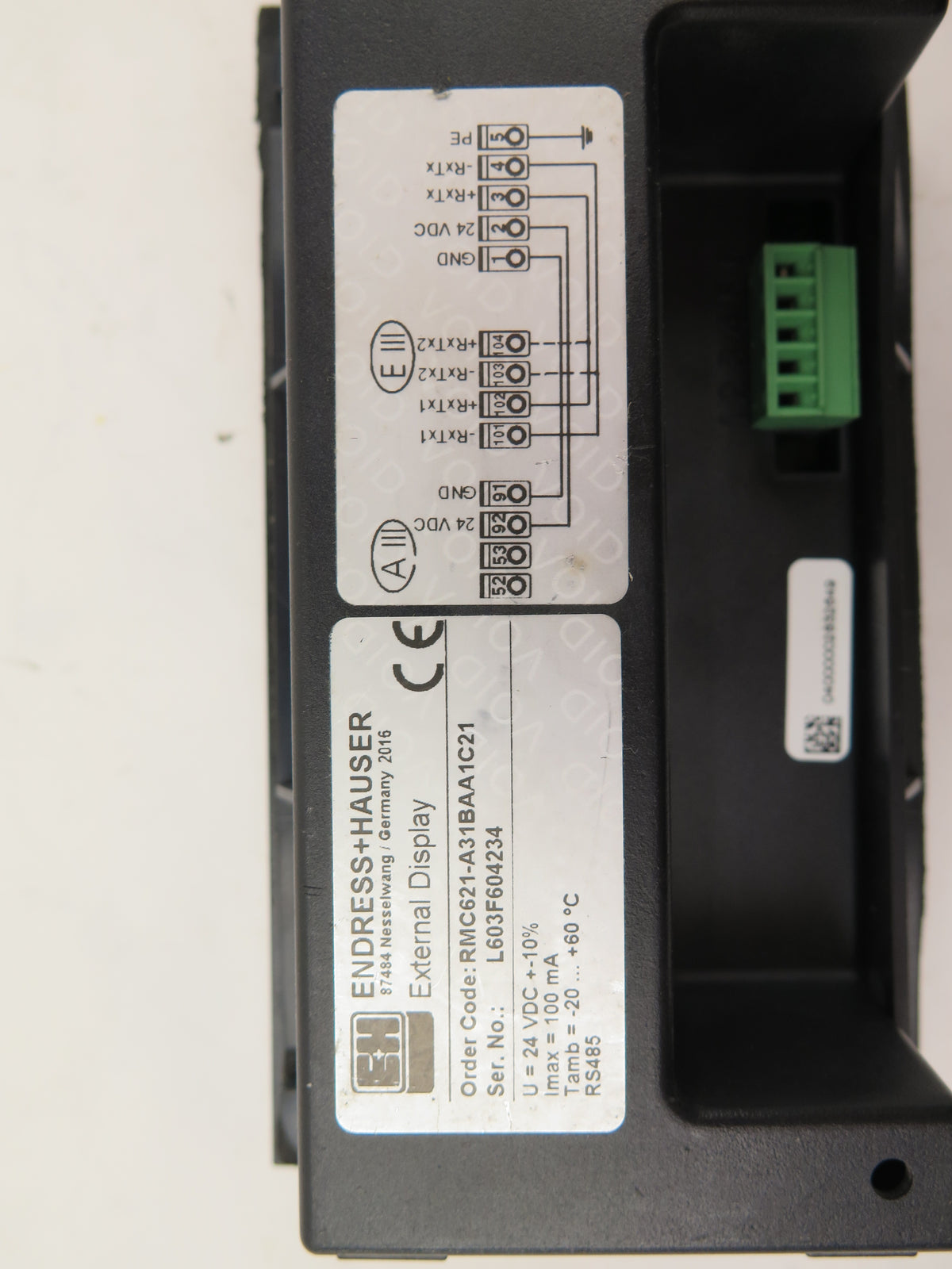 Endress + Hauser RMC621-A31BAA1C21 External Display - Advance Operations