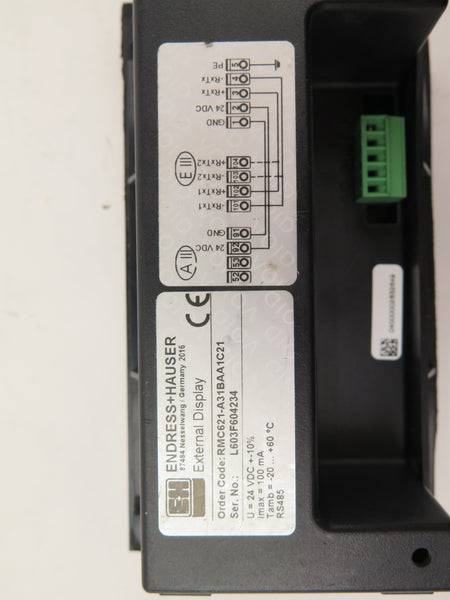 Endress + Hauser RMC621-A31BAA1C21 External Display - Advance Operations