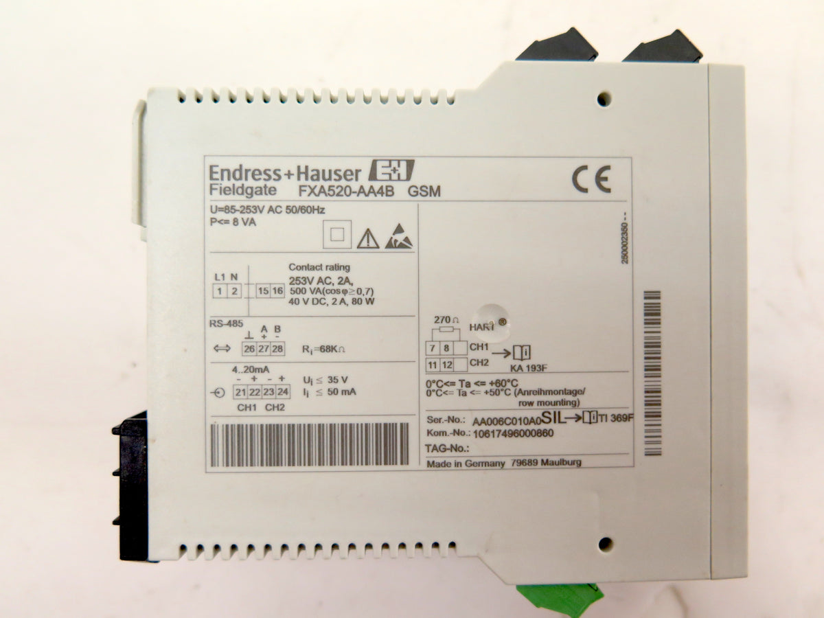 Endress + Hauser FXA520-AA4B GSM Fieldgate - Advance Operations