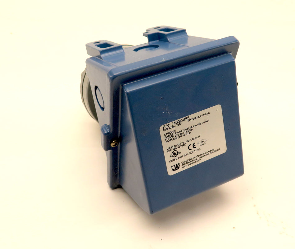 United Electric J400K-455 1/4NPT 480Vac Pressure Switch - Advance Operations