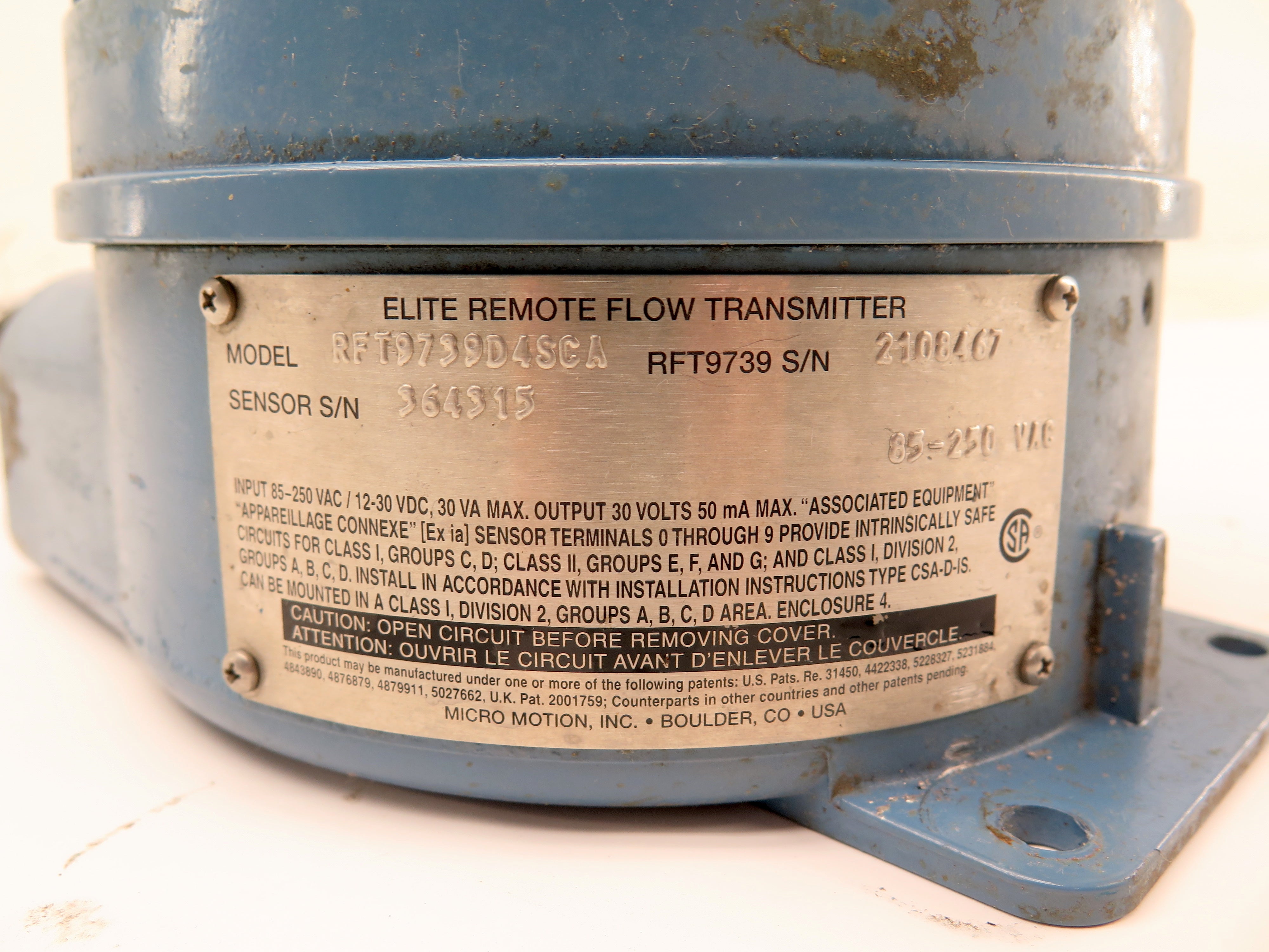 Micro Motion RFT9739D4SCA Elite Remote Flow Transmitter - Advance Operations