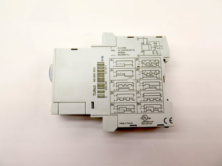 Crouzet 88865503 / TURc3 MULTIFUNCTION TIMER DIN RAIL SPDT 8A 12-240 VAC/DC - Advance Operations