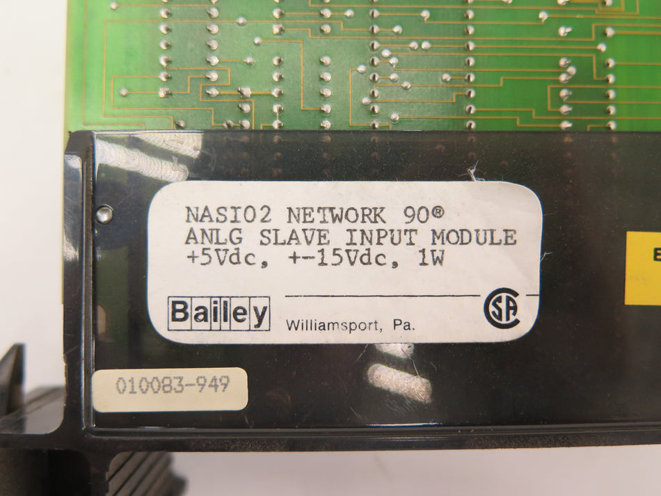 ABB / Bailey NASI02 Analog Slave Input Module - Advance Operations