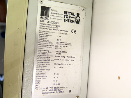 Rittal 3302903 Cooling Unit 115Vac 3.3A 290W - Advance Operations