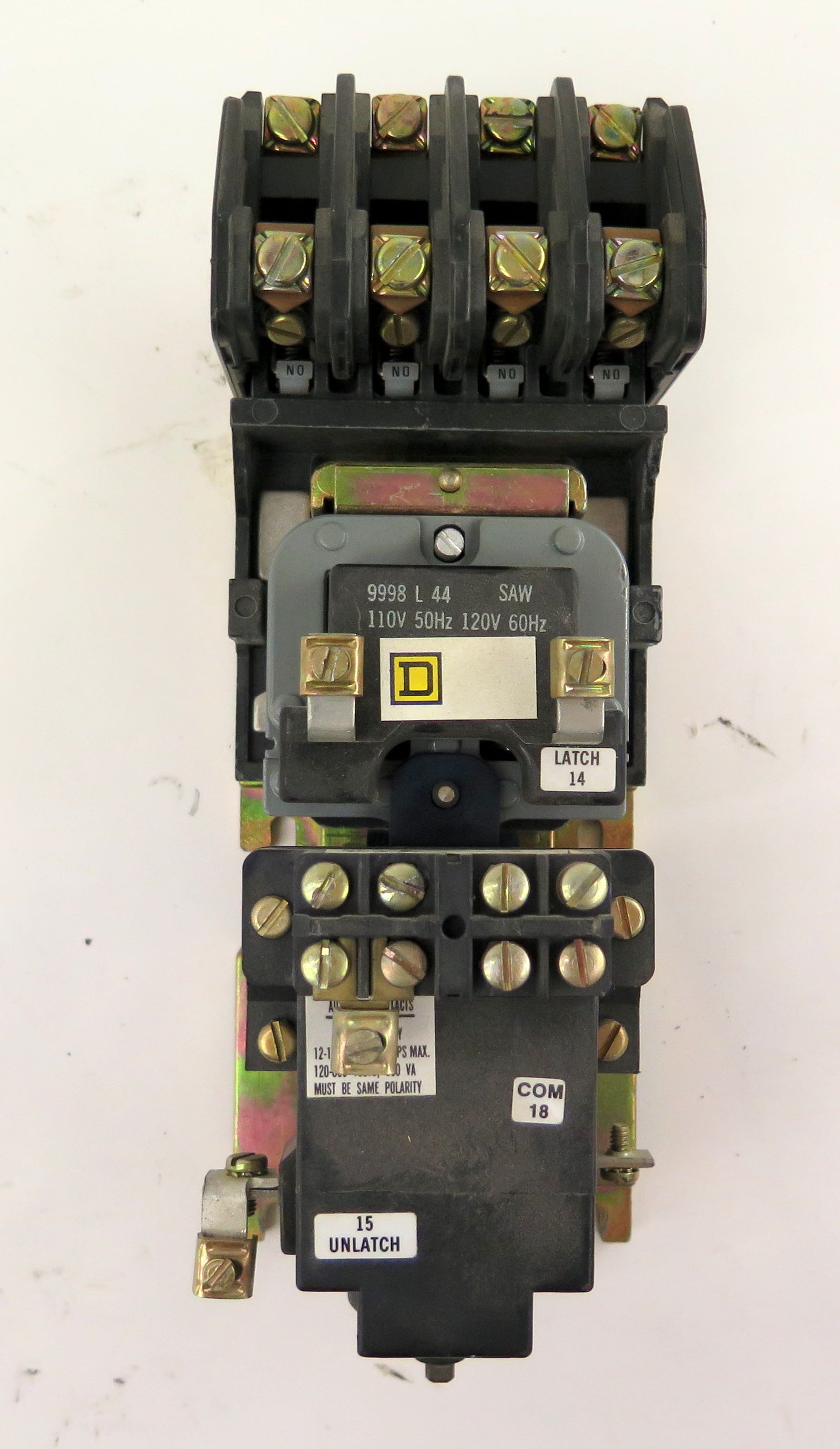 Square D / Schneider LX0 40 Lighting Contactor SER.B 120V Coil 20A 600V - Advance Operations