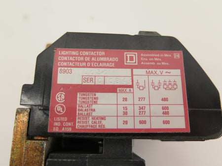 Square D / Schneider L030 Lighting Contactor 120V Coil 600V Max - Advance Operations