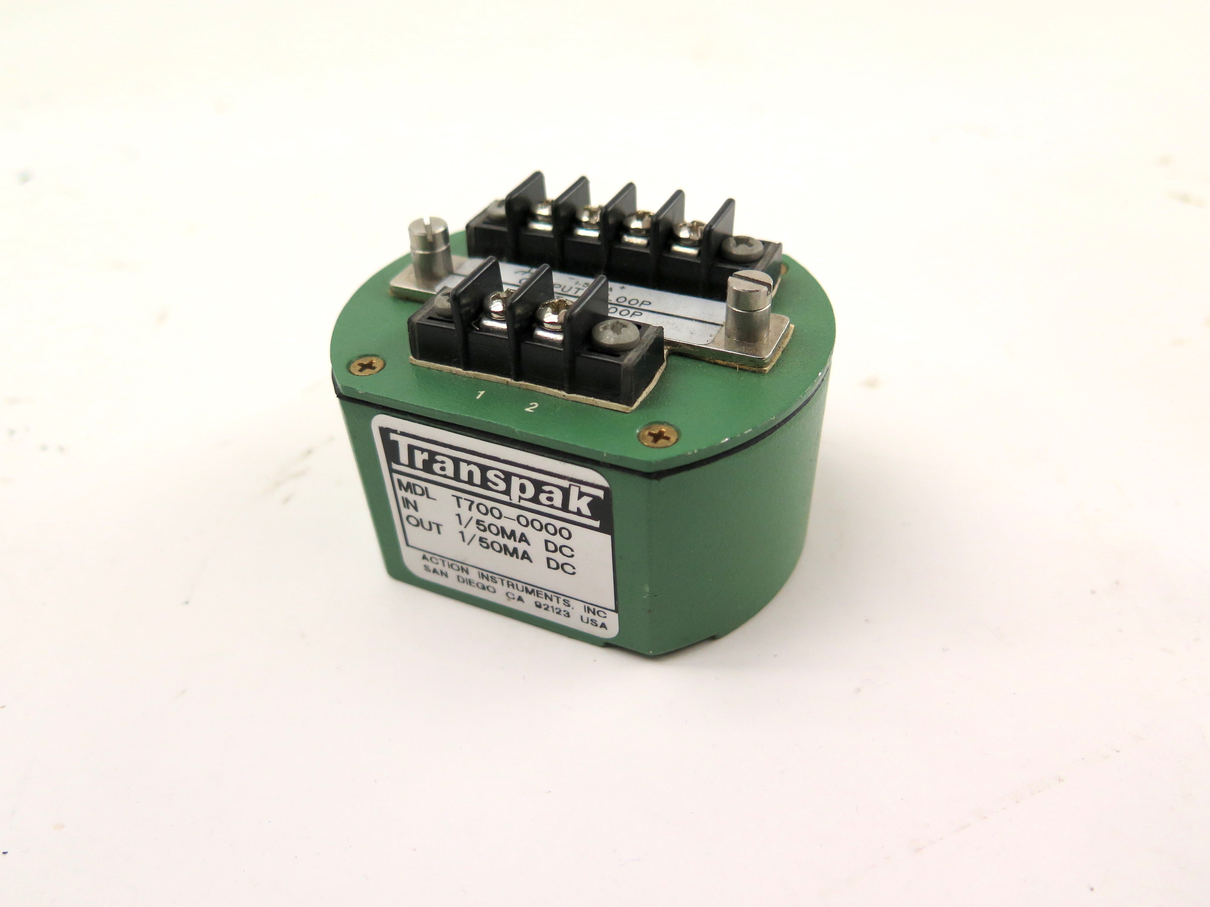 Action Instruments / Transpak T700-0000 Loop Powered Isolator 1/50mA ...