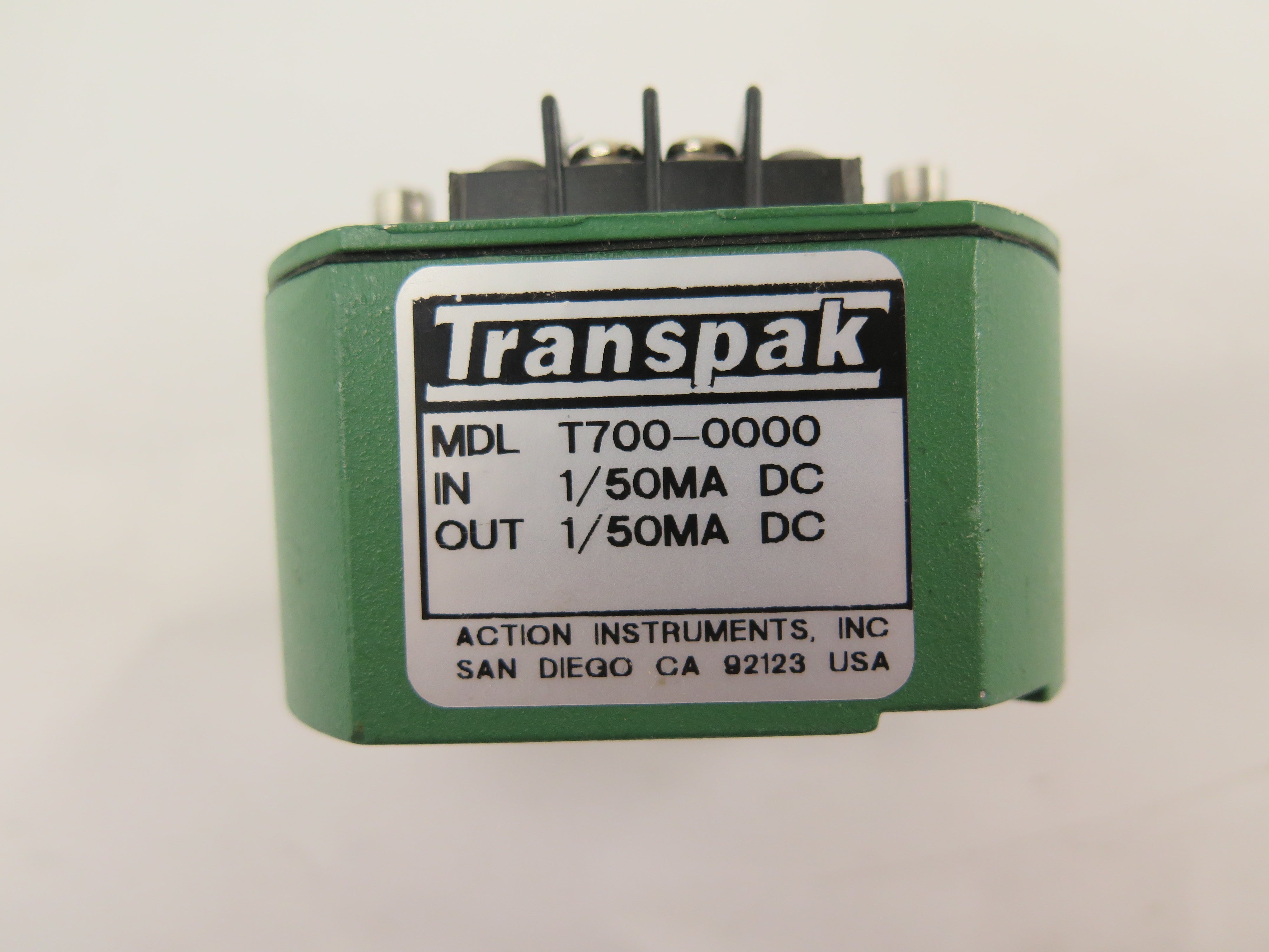 Action Instruments / Transpak T700-0000 Loop Powered Isolator 1/50mA - Advance Operations