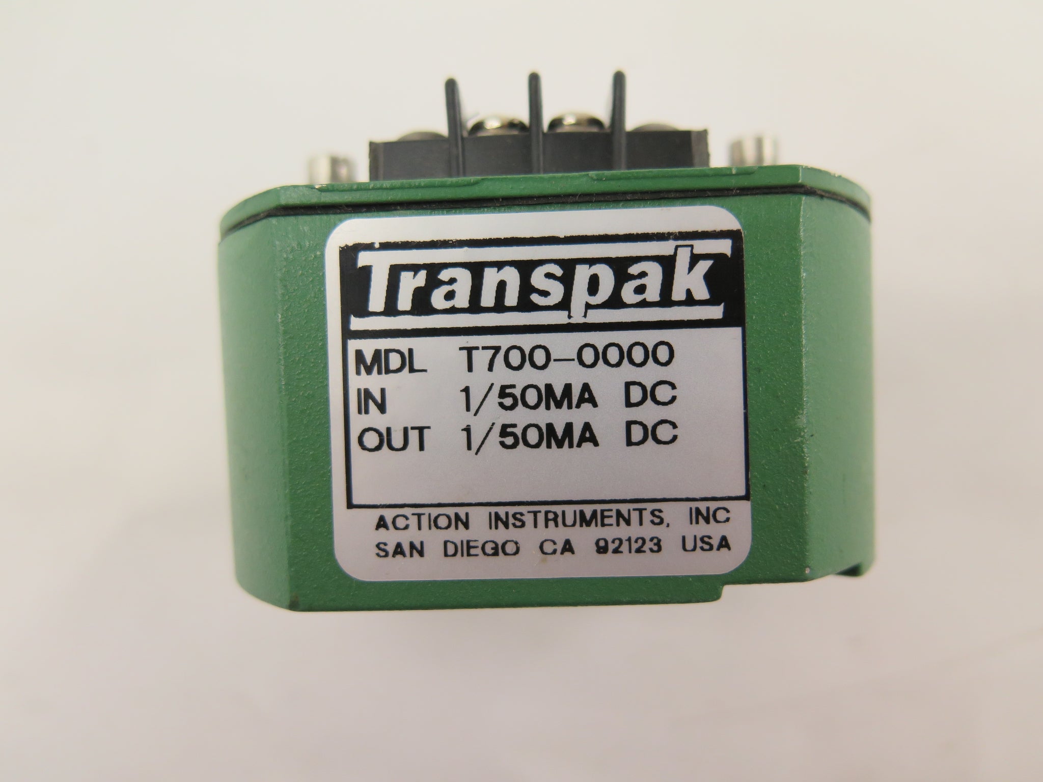 Action Instruments / Transpak T700-0000 Loop Powered Isolator 1/50mA ...