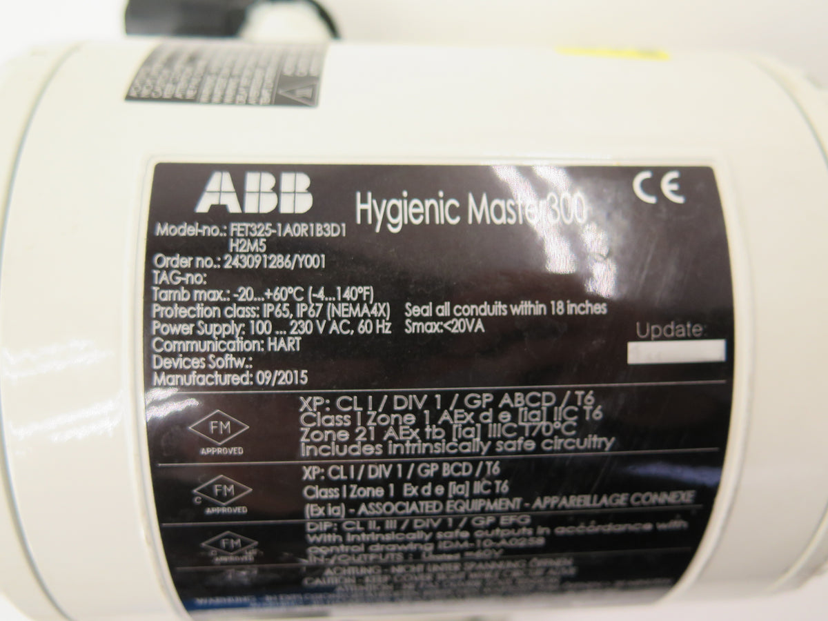 ABB FET325-1A0R1B3D1 H2M5 Hygienic Master300 Transmitter - Advance Operations