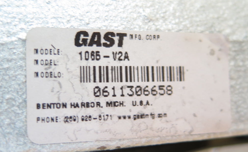 Gast 1065-V2A Rotary Vane Pump KIT NEW - Advance Operations