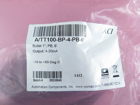 Automation Components Inc A/TT100-BP-4-PB-6' Temperature Sensor - Advance Operations